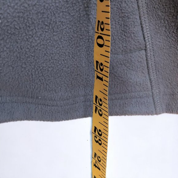 Womens Northface Fleece Zip-Up w/ Hood, Grey and Coral Size M - Picture 4 of 5